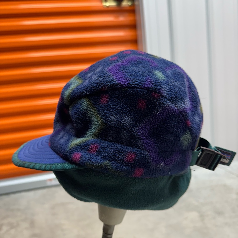 Patagonia Kids Fleece Hat - Blue and Green